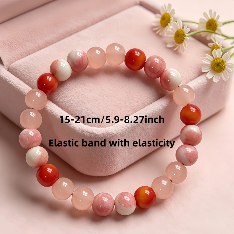 Pink Heart Bracelet, Attracting Love and Luck